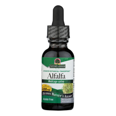 An image displaying Nature's Answer - Alfalfa Herb - 1 Fl Oz by Nature's Answer