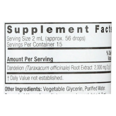 An image displaying Nature's Answer - Af Dandelion Root - 1 Ounce by Nature's Answer