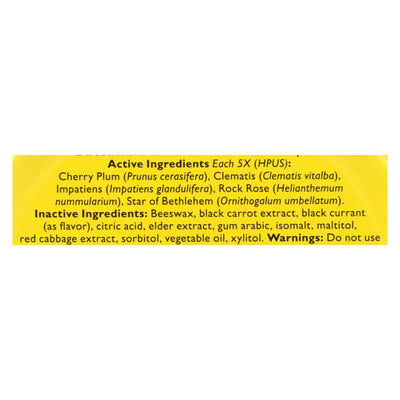 Bach Flower Remedies Rescue Pastilles Black Currant - 1.7 Oz - Case Of 12 - Orca Market
