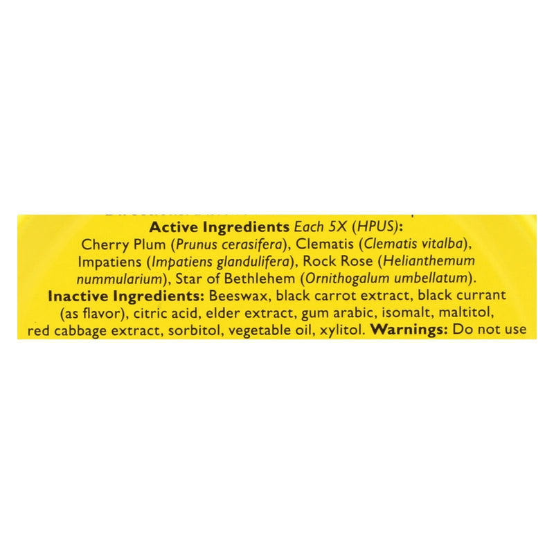Bach Flower Remedies Rescue Pastilles Black Currant - 1.7 Oz - Case Of 12 - Orca Market