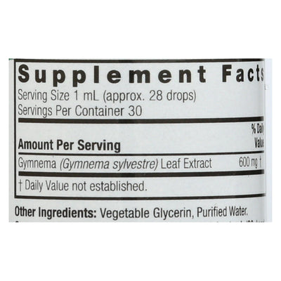 An image displaying Nature's Answer - Gymnema Leaf Alcohol Free - 1 Fl Oz by Nature's Answer