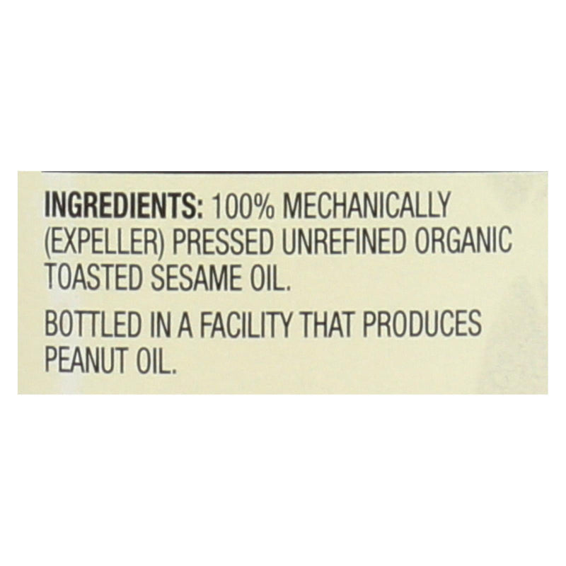 Spectrum Naturals Organic Unrefined Toasted Sesame Oil - Case Of 6 - 8 Fl Oz. - Orca Market