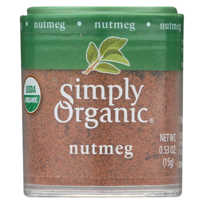 An image displaying Simply Organic Nutmeg - Organic - Ground - .53 Ounce - Case Of 6 by Simply Organic