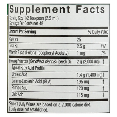 An image displaying Nature's Answer - Liquid Evening Primrose Oil - 4 Fl Ounce by Nature's Answer