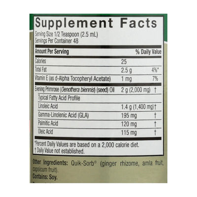 An image displaying Nature's Answer - Liquid Evening Primrose Oil - 4 Fl Ounce by Nature's Answer