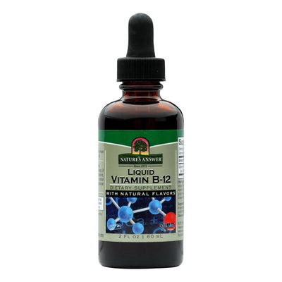 An image displaying Nature's Answer - Liquid Vitamin B-12 - 2 Ounce by Nature's Answer