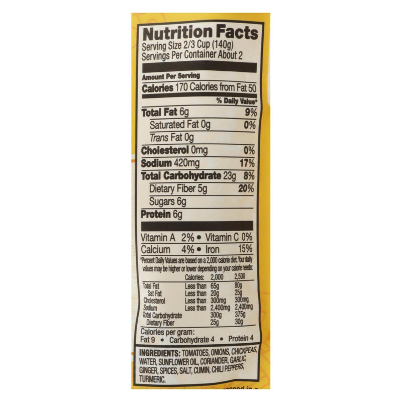 Tasty Bite Entree - Indian Cuisine - Channa Masala - 10 Oz - Case Of 6 - Orca Market
