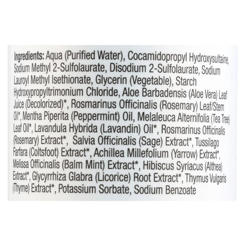 Beauty Without Cruelty Shampoo Rosemary Mint And Tea Tree - 16 Ounce