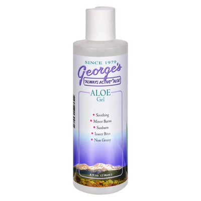 An image displaying George's Aloe Vera Gel - 8 Ounce by George's Aloe Vera
