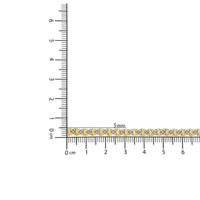 An image displaying 10K Yellow Gold Plated .925 Sterling Silver 2.0 Cttw Round Diamond Cluster "X" Shaped Link Bracelet (H-I Color, I3 Clarity) - 7" by Infinite Jewels