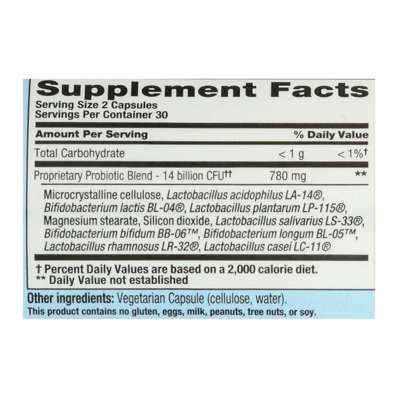 An image displaying Nutrition Now Pb 8 Pro-biotic Acidophilus For Life - 500 Mg - 60 Vegetarian Capsules by Nutrition Now