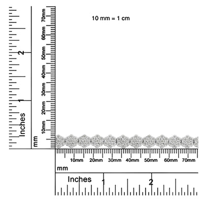 An image displaying .925 Sterling Silver 2.0 cttw Diamond 7 Stone Floral Cluster Link Bracelet (I-J Color, I3 Clarity) -7.25" by Infinite Jewels