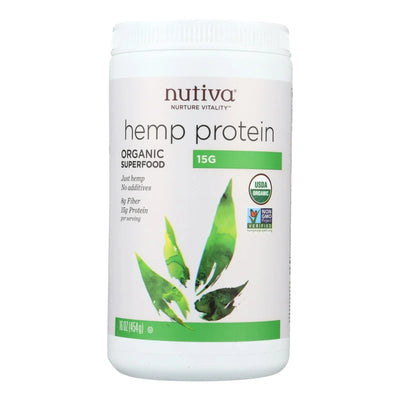 An image displaying Nutiva Organic Hemp Protein - 16 Ounce by Nutiva