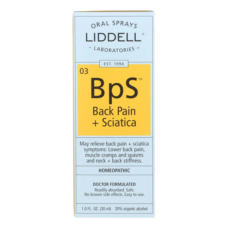 An image displaying Liddell Homeopathic Back Pain Sciatica - 1 Fl Ounce by Liddell Homeopathic