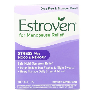 An image displaying Estroven Plus Mood And Memory - 30 Caplets by Estroven