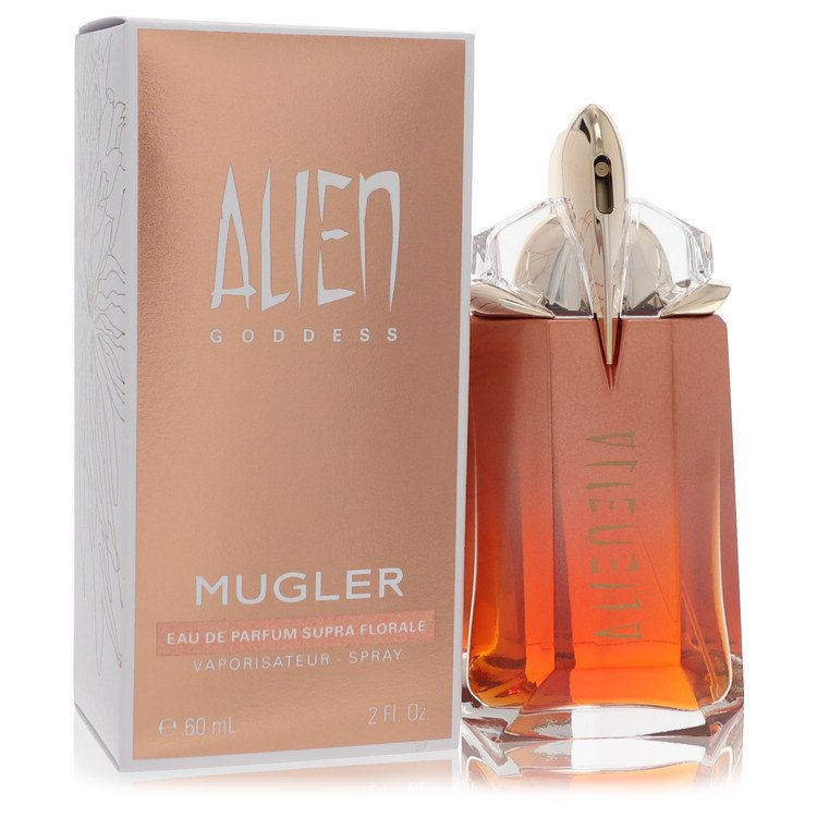 An image displaying Alien Goddess Supra Floral by Thierry Mugler Eau De Parfum Spray 2 oz for Women by Thierry Mugler