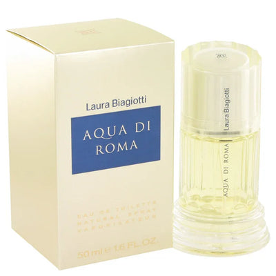 An image displaying Aqua Di Roma by Laura Biagiotti Eau De Toilette Spray 1.7 oz for Women by Laura Biagiotti