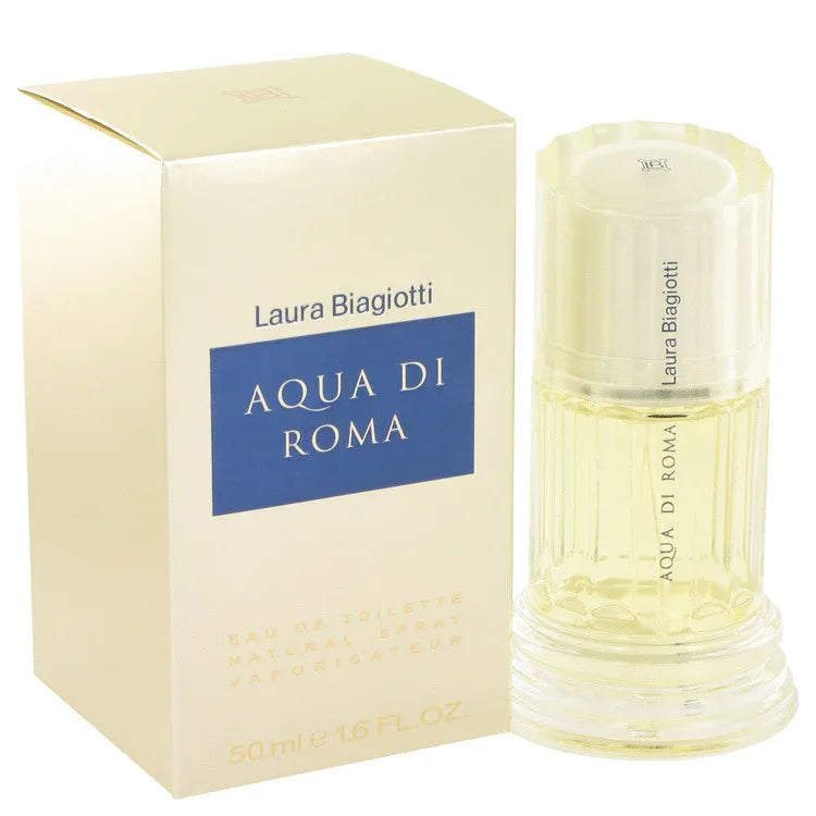 An image displaying Aqua Di Roma by Laura Biagiotti Eau De Toilette Spray 1.7 oz for Women by Laura Biagiotti