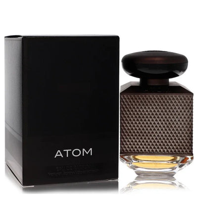 An image displaying Fragrance World Atom Grey by Fragrance World Eau De Parfum Spray 3.4 oz for Men by Fragrance World