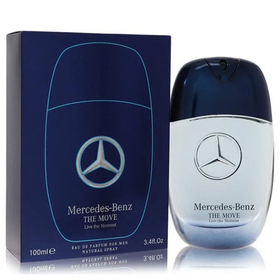 An image displaying Mercedes Benz The Move Live The Moment by Mercedes Benz Eau De Parfum Spray 3.4 oz for Men by Mercedes Benz