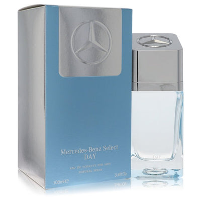 An image displaying Mercedes Benz Select Day by Mercedes Benz Eau De Toilette Spray 3.4 oz for Men by Mercedes Benz