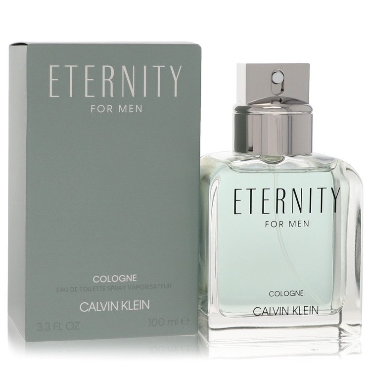 An image displaying Eternity Cologne by Calvin Klein Eau De Toilette Spray 3.3 oz for Men by Calvin Klein