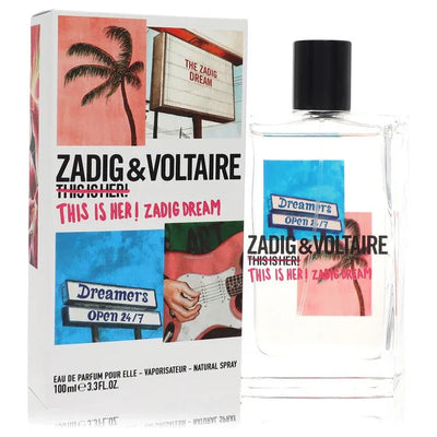 An image displaying This Is Her! Zadig Dream by Zadig & Voltaire Eau De Parfum Spray 3.4 oz for Women by Zadig & Voltaire