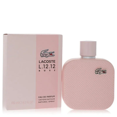 An image displaying Lacoste Eau De Lacoste L.12.12 Rose by Lacoste Eau De Parfum Spray 3.3 oz for Women by Lacoste