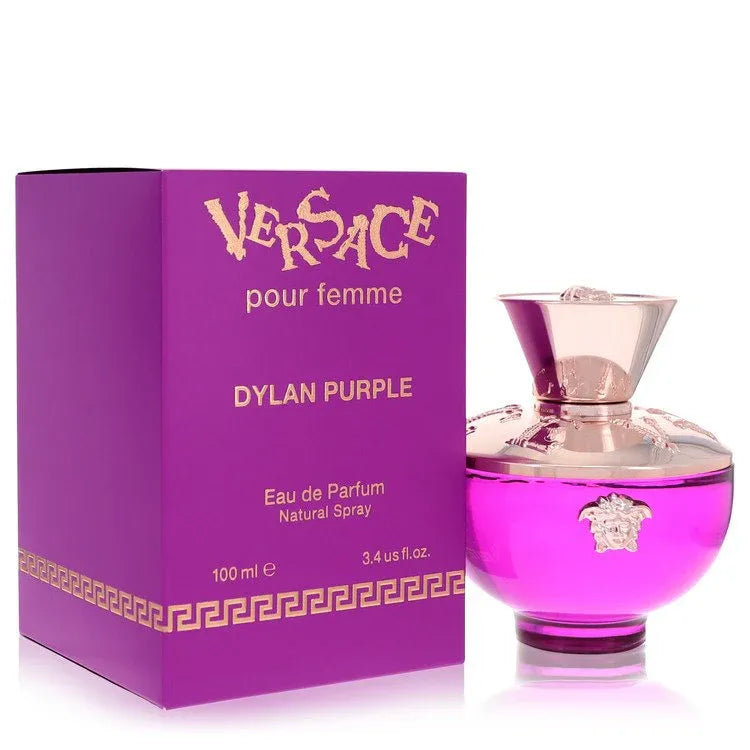 An image displaying Versace Pour Femme Dylan Purple by Versace Eau De Parfum Spray 1 oz for Women by Versace