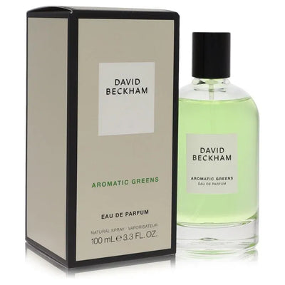 An image displaying David Beckham Aromatic Greens by David Beckham Eau De Parfum Spray 3.3 oz for Men by David Beckham