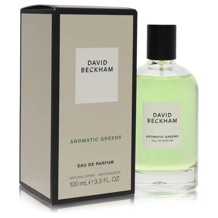 An image displaying David Beckham Aromatic Greens by David Beckham Eau De Parfum Spray 3.3 oz for Men by David Beckham