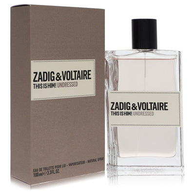 An image displaying This Is Him Undressed by Zadig & Voltaire Eau De Toilette Spray 3.3 oz for Men by Zadig & Voltaire