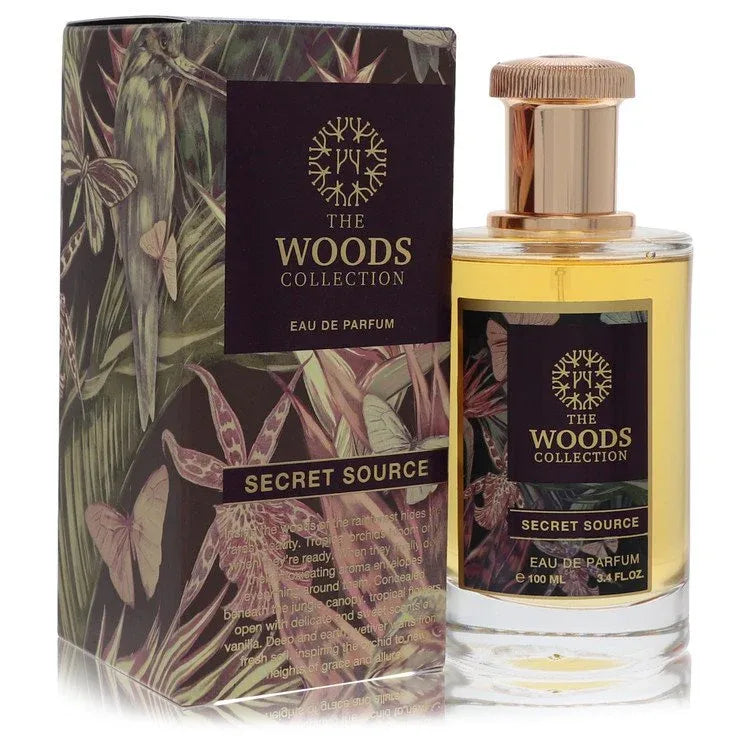 An image displaying The Woods Collection Secret Source by The Woods Collection Eau De Parfum Spray 3.4 oz for Women by The Woods Collection