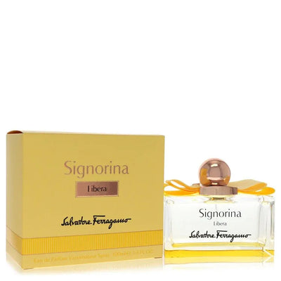 An image displaying Signorina Libera by Salvatore Ferragamo Eau De Parfum Spray 3.4 oz for Women by Salvatore Ferragamo
