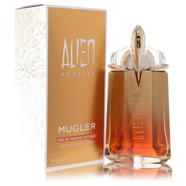 An image displaying Alien Goddess Intense by Thierry Mugler Eau De Parfum Spray 2 oz for Women by Thierry Mugler