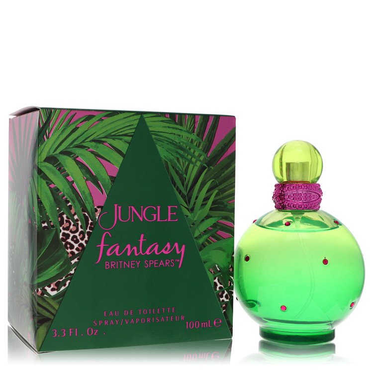 An image displaying Jungle Fantasy Britney Spears by Britney Spears Eau De Toilette Spray 3.4 oz for Women by Britney Spears