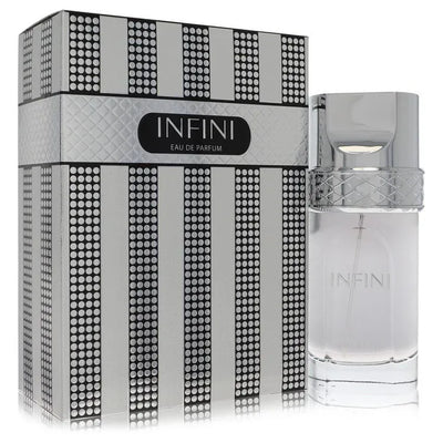 An image displaying Khadlaj Infini by Khadlaj Eau De Parfum Spray 3.4 oz for Men by Khadlaj