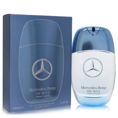An image displaying Mercedes Benz The Move Express Yourself by Mercedes Benz Eau De Toilette Spray 3.4 oz for Men by Mercedes Benz