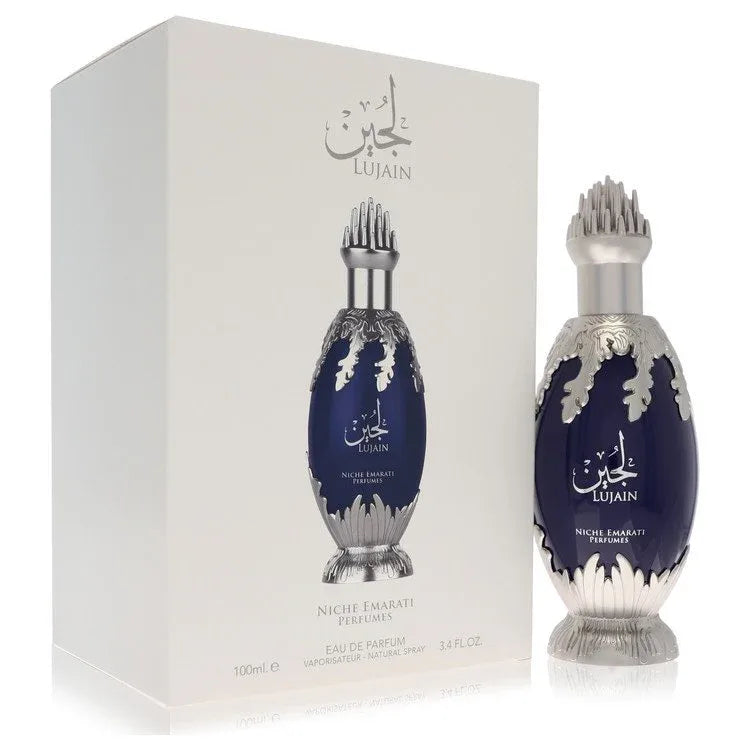 An image displaying Niche Emarati Lujain by Lattafa Eau De Parfum Spray 3.4 oz for Women by Lattafa