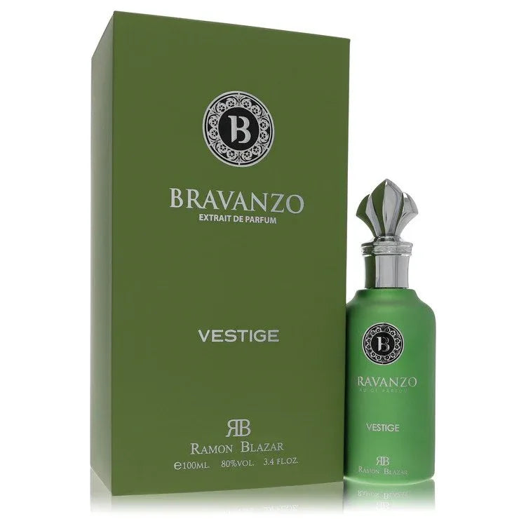 An image displaying Dumont Bravanzo Vestige by Dumont Extrait De Parfum Spray 3.4 oz for Men by Dumont