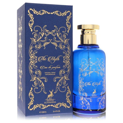 An image displaying Maison Alhambra The Myth by Maison Alhambra Eau De Parfum Spray 3.4 oz for Men by Maison Alhambra