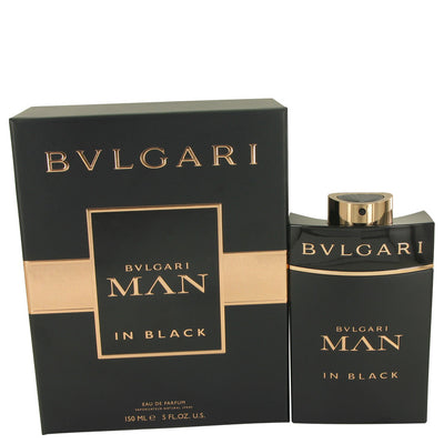 An image displaying Bvlgari Man In Black by Bvlgari Eau De Parfum Spray 5 oz for Men by Bvlgari