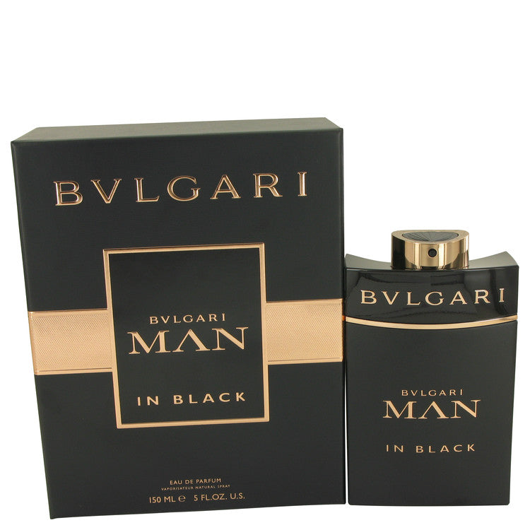 An image displaying Bvlgari Man In Black by Bvlgari Eau De Parfum Spray 5 oz for Men by Bvlgari
