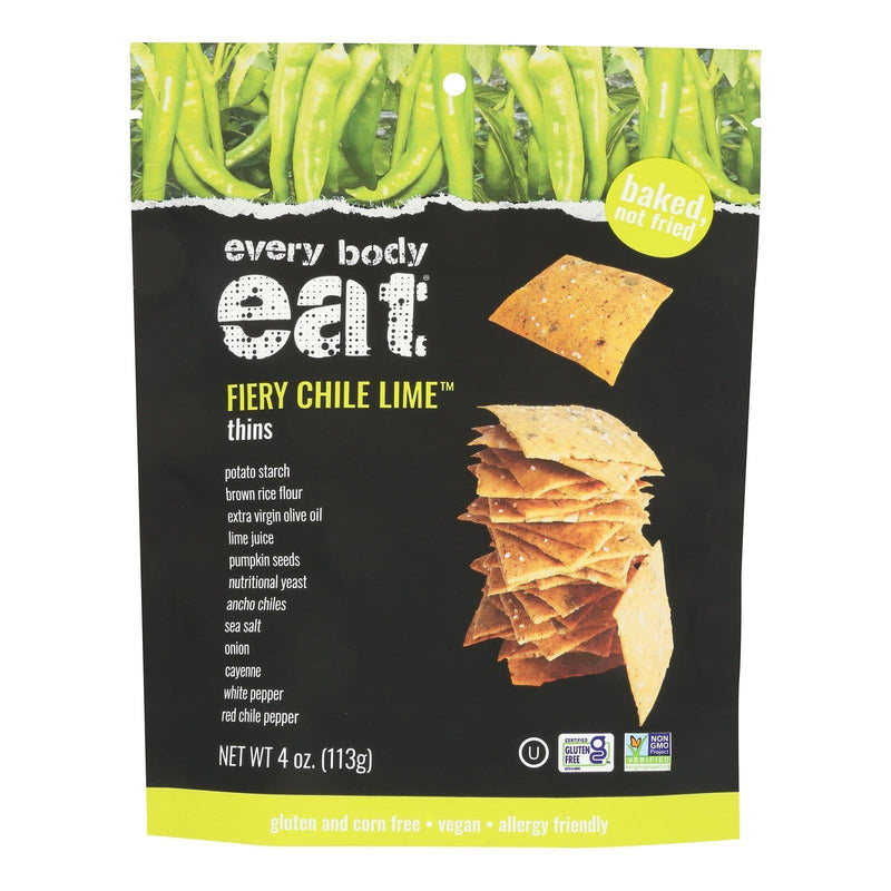 Every Body Eat - Snack Thins Fiery Chil Lime - Case Of 6-4 Ounce