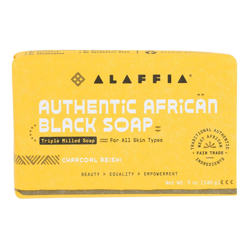 Alaffia - Soap Charcoal Reishi Triple Milled - 1 Each-5 Ounce