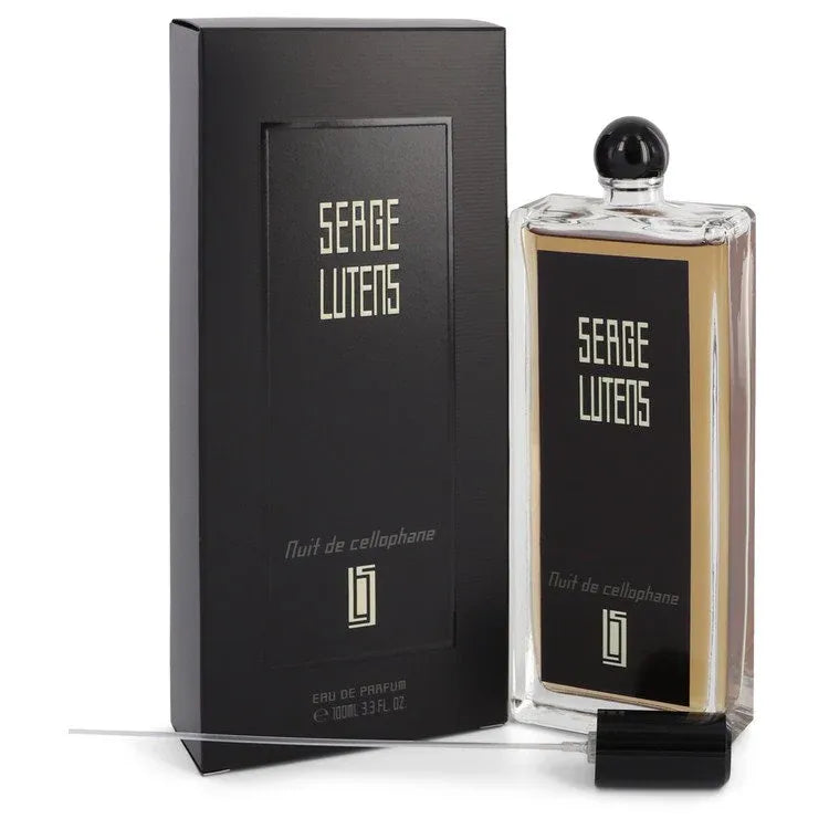 An image displaying Nuit De Cellophane by Serge Lutens Eau De Parfum Spray 3.3 oz for Women by Serge Lutens