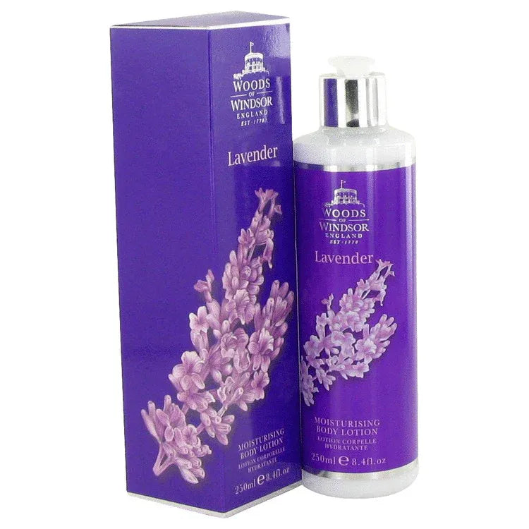 An image displaying Lavender by Woods of Windsor Body Lotion 8.4 oz for Women by Woods of Windsor