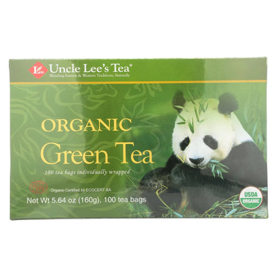 An image displaying Uncle Lee's Legends Of China Organic Green Tea - 100 Tea Bags by Uncle Lee's Tea