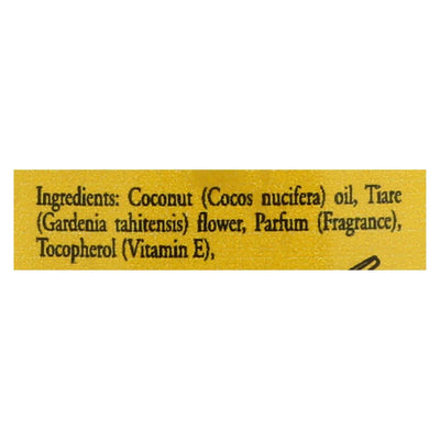 An image displaying Monoi Tiare Tahiti Coconut Oil Vanilla - 4 Ounce by Monoi