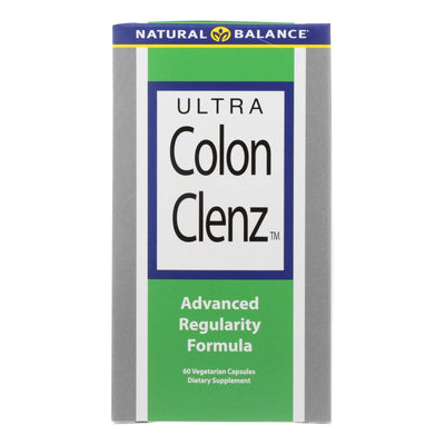 An image displaying Natural Balance Ultra Colon Clenz - 60 Vegetarian Capsules by Natural Balance